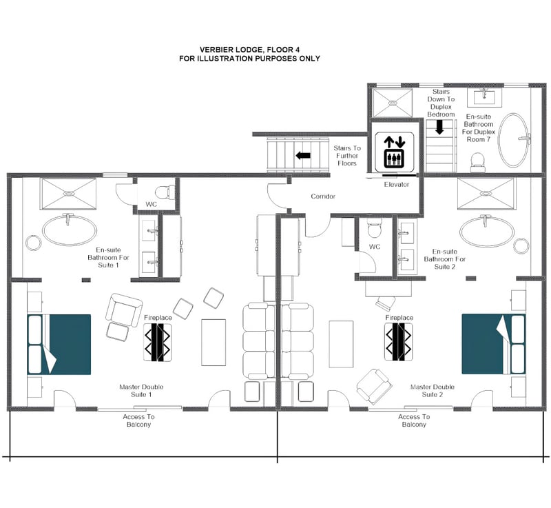 The Lodge - Floor 4  Floorplan
