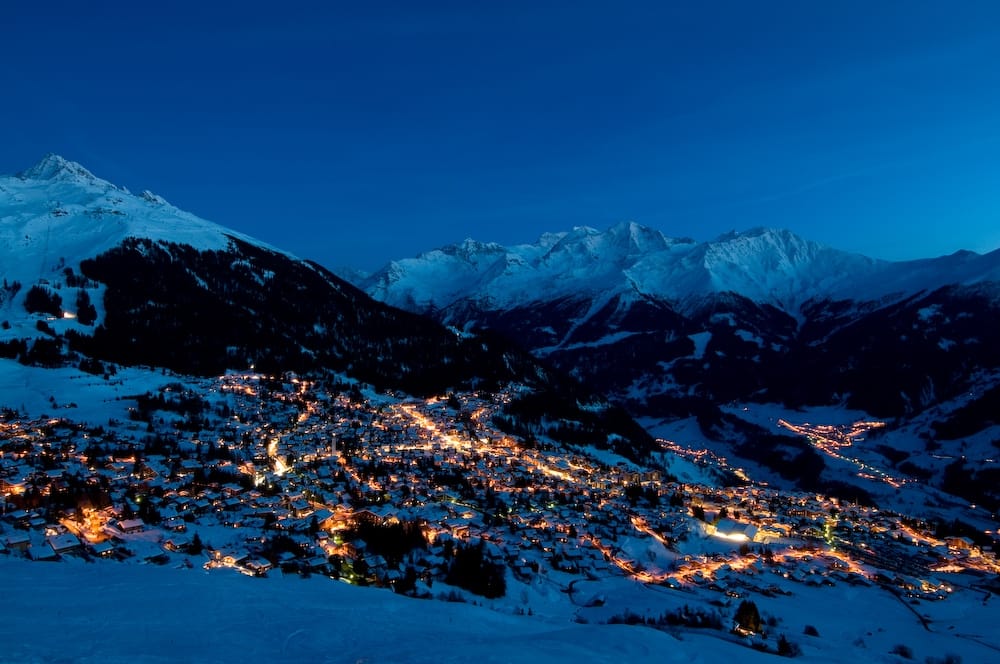 Verbier at night