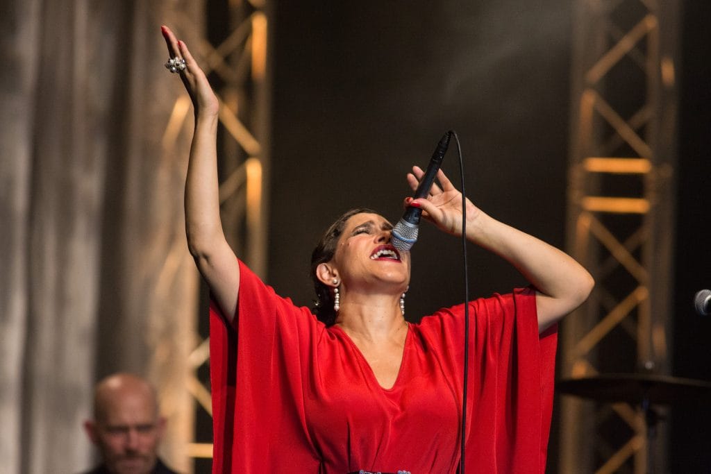 Lead singer of the vibrant Pink Martini at Verbier Festival 2017