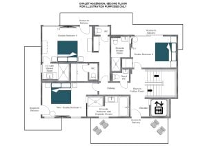 Chalet Ascension - Second floor  Floorplan