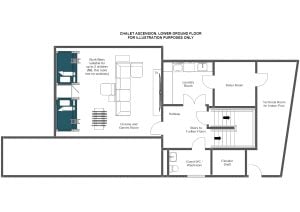 Chalet Ascension - Lower ground floor Floorplan