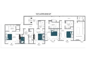 Luxury Ski Chalet in Meribel | Chalet La Tanière | Bramble Ski - Ground floor  Floorplan
