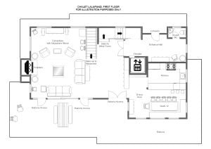 Chalet Lalapanzi - First floor Floorplan