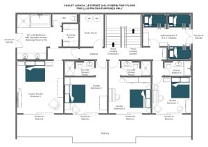 Chalet Lashca - First floor  Floorplan