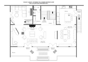 Chalet Lashca - Second floor Floorplan