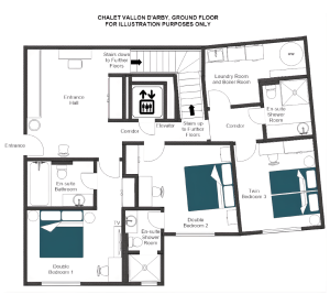 Chalet Vallon D’Arbi - Ground floor Floorplan