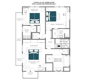 Le 1550 - Upper floor Floorplan