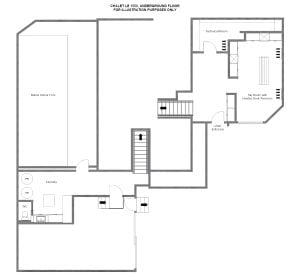Le 1550 - Underground floor -2 Floorplan