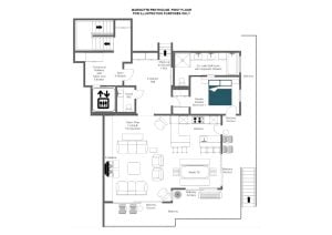 Marmotte Penthouse - First floor Floorplan